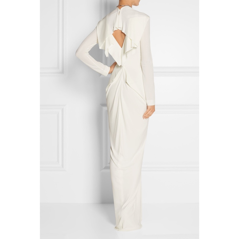 NWT ROLAND MOURET Compeyson stretch-crepe gown - Picture 3 of 10
